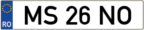 Truck License Plate